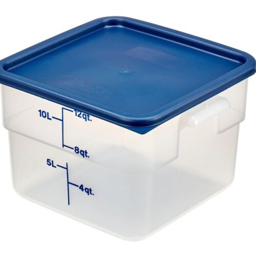 12SFSPP190_A1RL_0521_S08 Skaidrus polipropileninis konteineris maistui CamSquare, Cambro, 11,4L, Permatomas, 256x310x(H)210mm