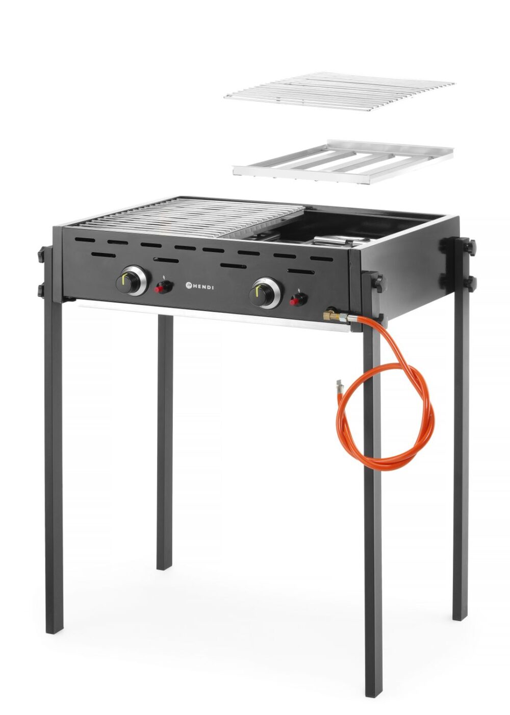 Juodos spalvos „Roast-Master Pro“, HENDI, Juodas, 11,6kW, 790x560x(H)900mm