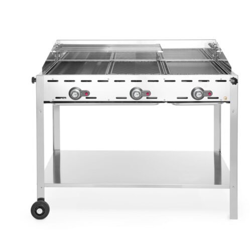 Dujinis 3 degiklių grilis Grill Green Fire Profi, HENDI, Profi Line, 17,4kW, 1078x612x(H)825mm