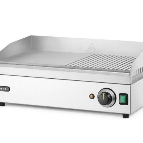 Pusiau briaunota kepimo paviršius-grilis, HENDI, Kitchen Line, 220-240V/2400W, 527x404x(H)233mm