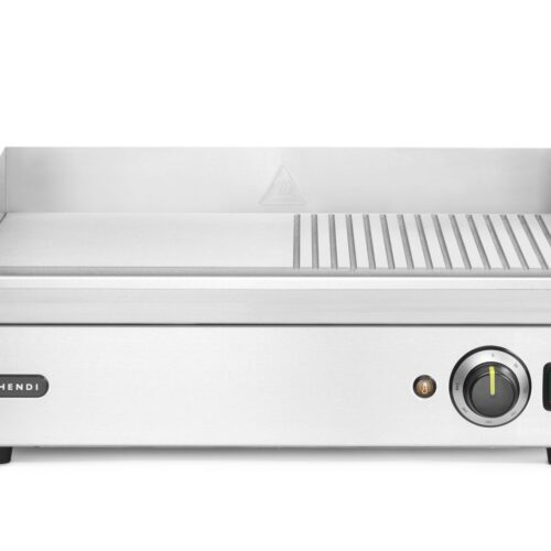 Pusiau briaunota kepimo paviršius-grilis, HENDI, Kitchen Line, 220-240V/2400W, 527x404x(H)233mm