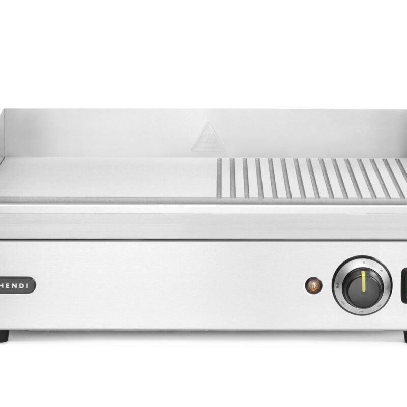 Pusiau briaunota kepimo paviršius-grilis, HENDI, Kitchen Line, 220-240V/2400W, 527x404x(H)233mm
