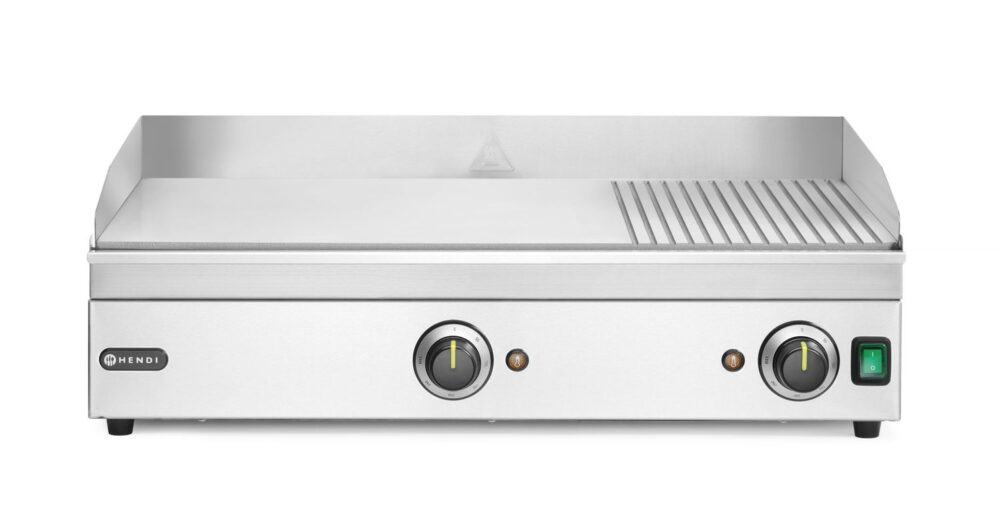Kepimo paviršius-grilis, 1/3 briaunota, HENDI, Kitchen Line, 220-240V/3500W, 697x474x(H)241mm