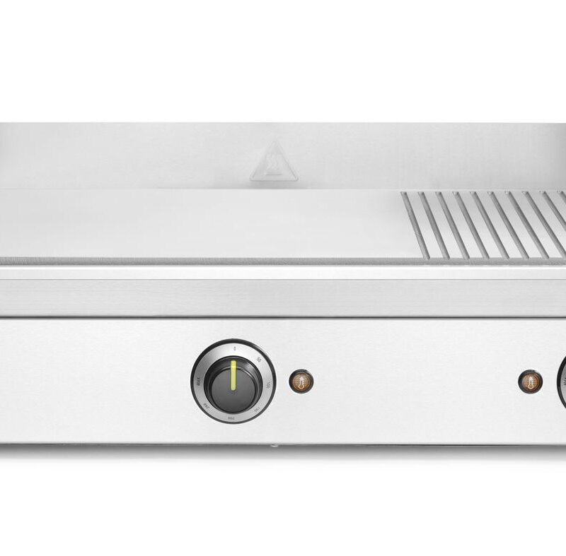 Kepimo paviršius-grilis, 1/3 briaunota, HENDI, Kitchen Line, 220-240V/3500W, 697x474x(H)241mm