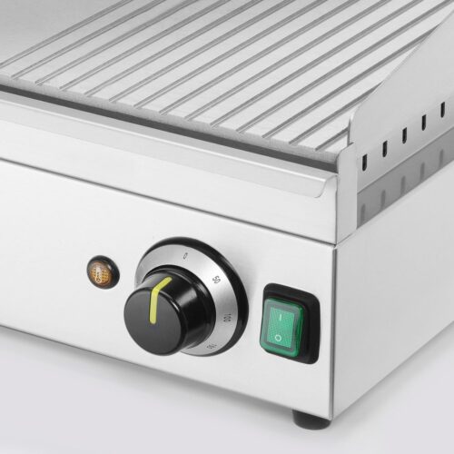 Kepimo paviršius-grilis, 1/3 briaunota, HENDI, Kitchen Line, 220-240V/3500W, 697x474x(H)241mm