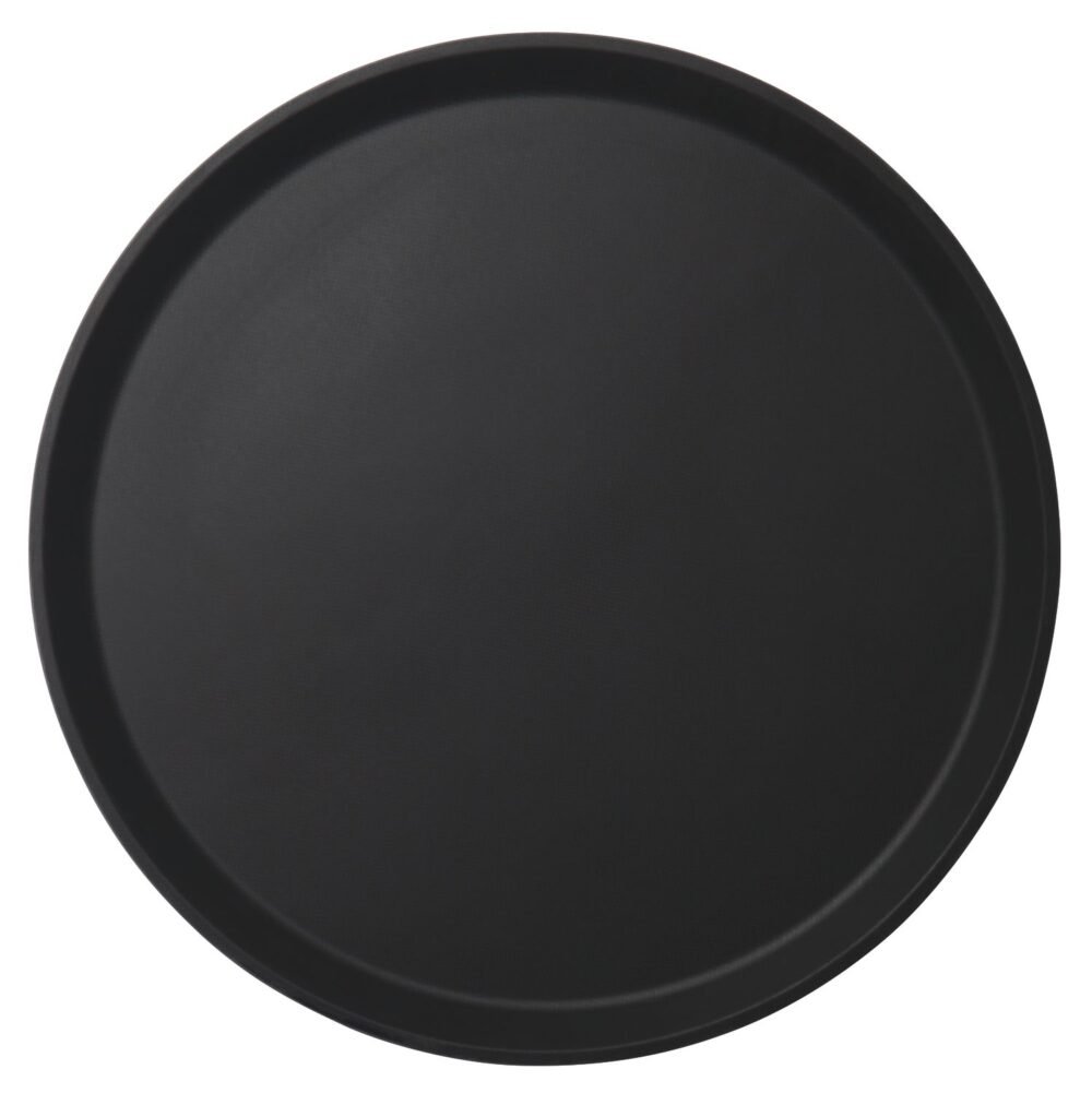 Serviravimo padėklas Camtread, apvalus, neslystantis, Cambro, Juodas, ⌀405x(H)21mm