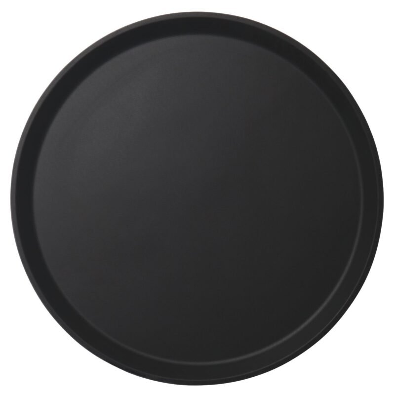 Serviravimo padėklas Camtread, apvalus, neslystantis, Cambro, Juodas, ⌀405x(H)21mm