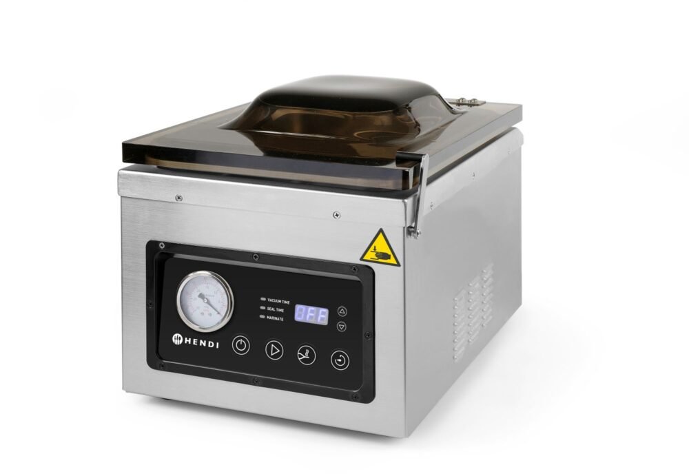 201428_L_2019_IMGP6038 Vakuuminio pakavimo mašina – su kamera 260, HENDI, Profi Line, Sandarinimo juosta 260 mm, 240V/1000W, 330x480x(H)361mm