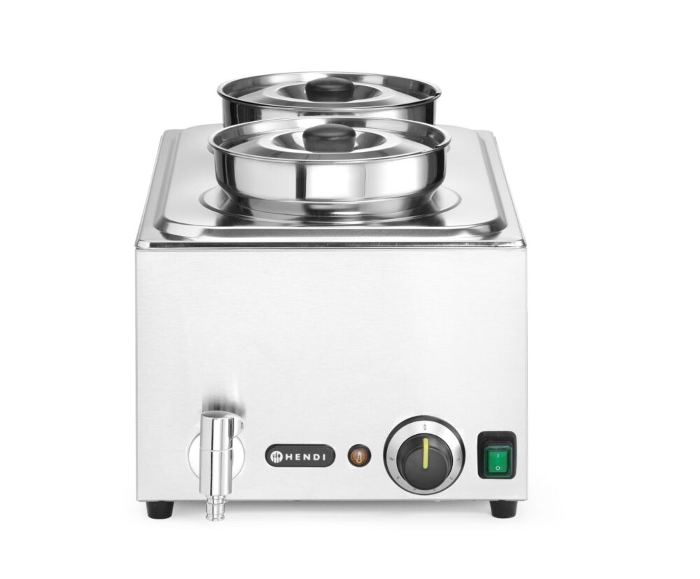 Rinkinys: Marmitas HENDI Ranger + 2x 4L talpykla su dangčiu, HENDI, 8L, 220-240V/1000W, 604x332x(H)315mm