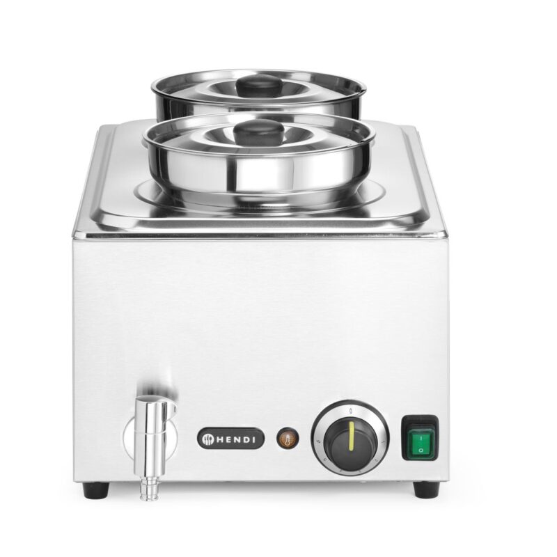 Rinkinys: Marmitas HENDI Ranger + 2x 4L talpykla su dangčiu, HENDI, 8L, 220-240V/1000W, 604x332x(H)315mm