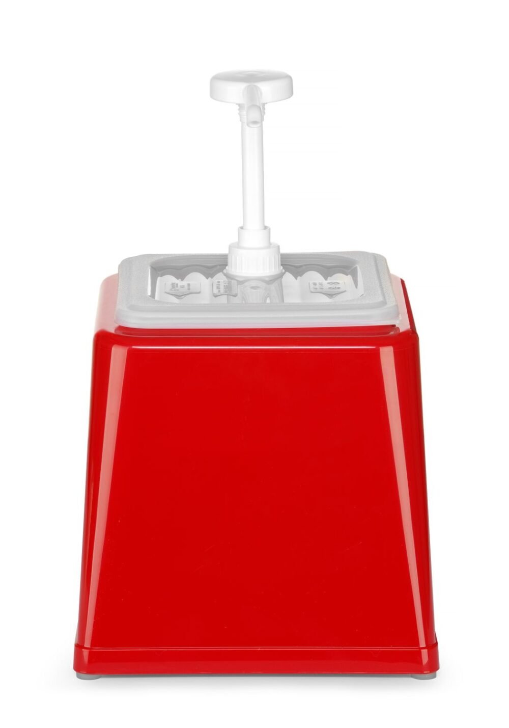 Padažų dozatorius su siurbliu, HENDI, 2,5L, Raudona, 230x210x(H)327mm