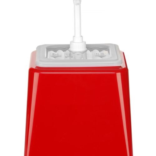 Padažų dozatorius su siurbliu, HENDI, 2,5L, Raudona, 230x210x(H)327mm