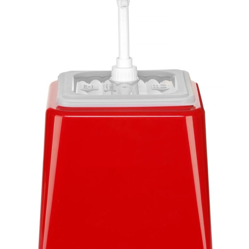 Padažų dozatorius su siurbliu, HENDI, 2,5L, Raudona, 230x210x(H)327mm