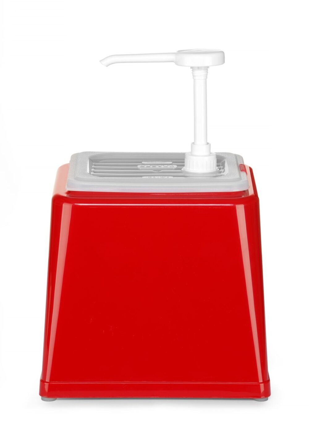 Padažų dozatorius su siurbliu, HENDI, 2,5L, Raudona, 230x210x(H)327mm