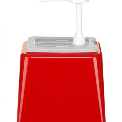 Padažų dozatorius su siurbliu, HENDI, 2,5L, Raudona, 230x210x(H)327mm