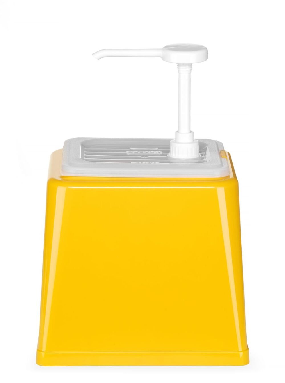 Padažų dozatorius su siurbliu, HENDI, 2,5L, Geltonas, 230x210x(H)327mm