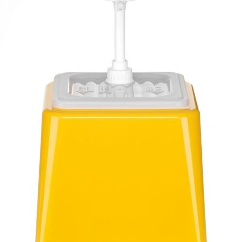 Padažų dozatorius su siurbliu, HENDI, 2,5L, Geltonas, 230x210x(H)327mm