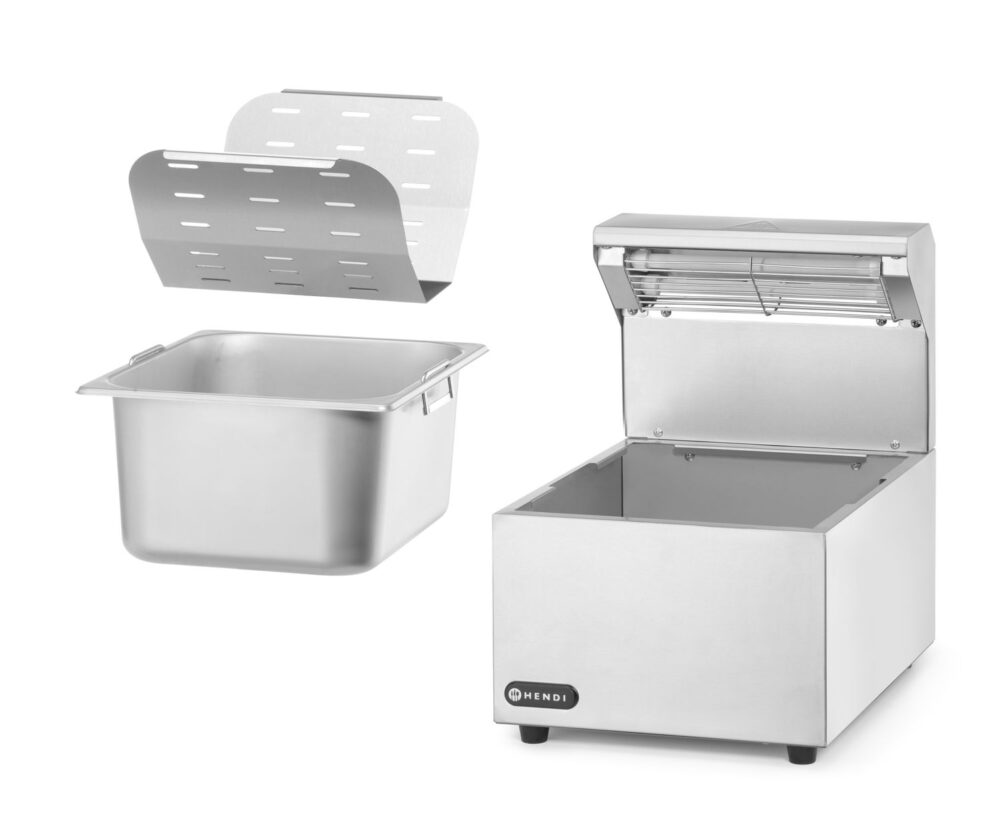 Prancūziškų bulvyčių šildytuvas, HENDI, GN 1/2, 220-240V/400W, 357x267x(H)376mm