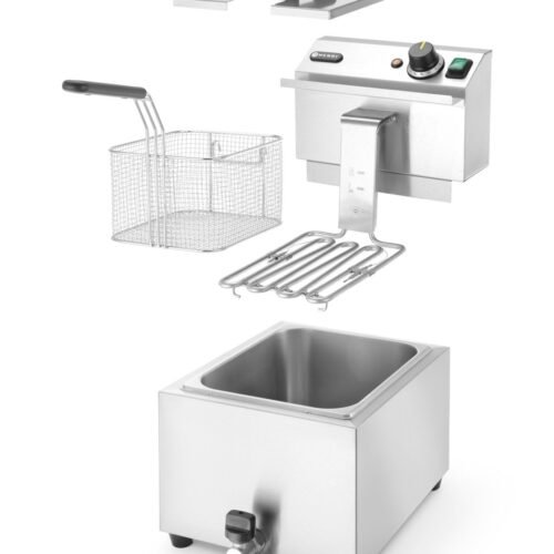 Gruzdintuvė Profi Line su išleidimo čiaupu, 8 l, HENDI, Profi Line, 8L, Šviesiai pilkas, 230V/3500W, 305x515x(H)354mm