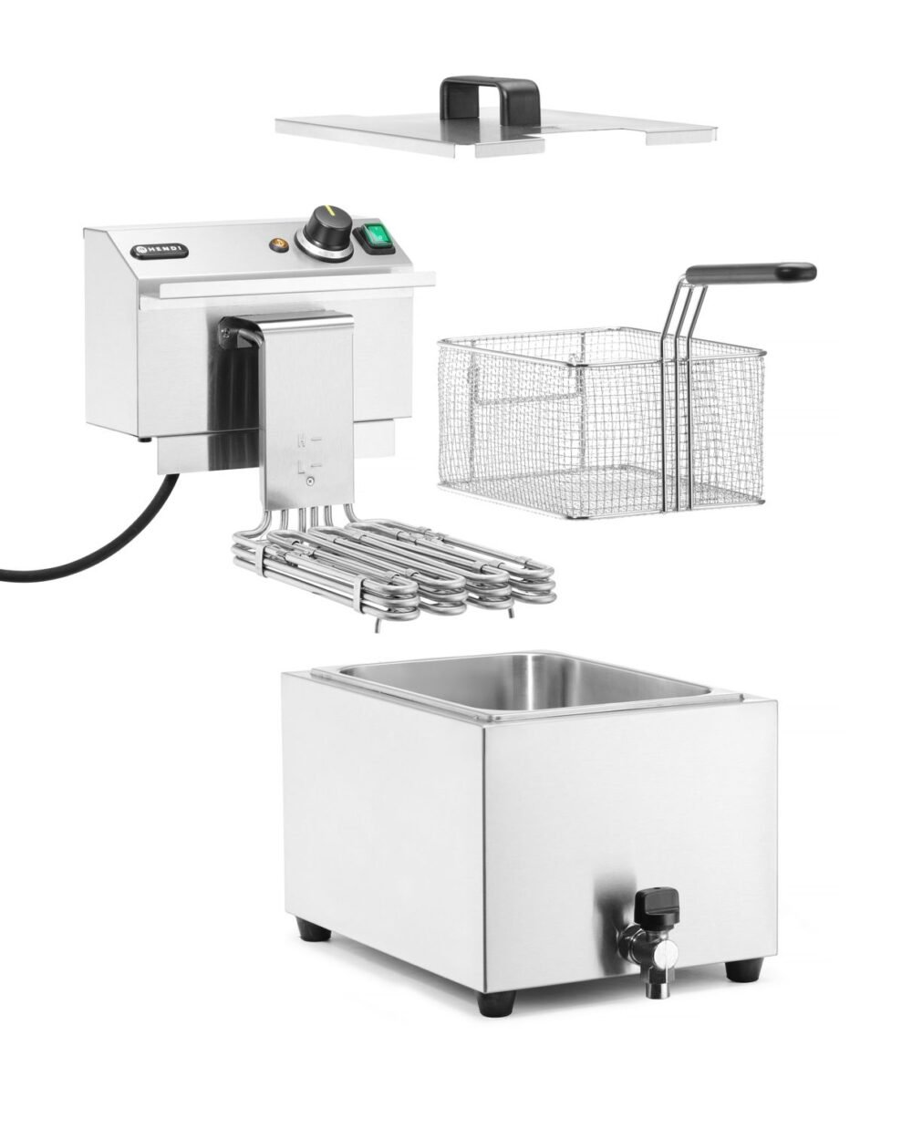 Gruzdintuvė Profi Line, 10 l, 100 V, HENDI, Profi Line, 10L, 400V/6600W, 300x680x(H)420mm