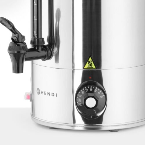 Vandens virimo aparatas viensluoksnėmis sienelėmis, HENDI, 9L, Sidabro, 230V/2200W, 370x332x(H)472mm