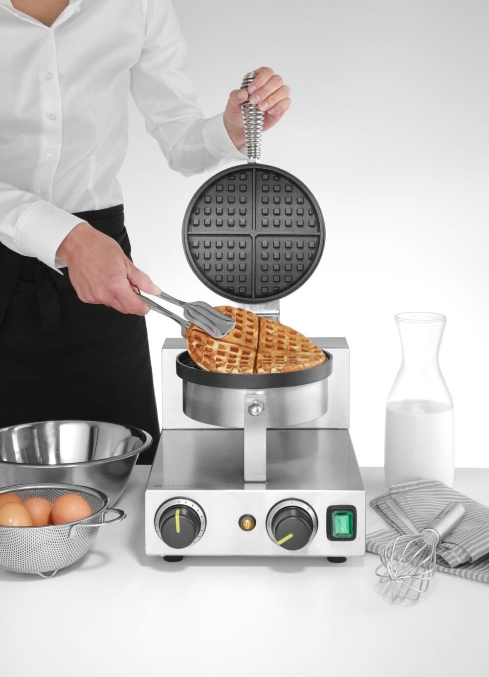 Apvali vaflinė belgiškiems vafliams, HENDI, 230V/1000W, 250x491x(H)285mm