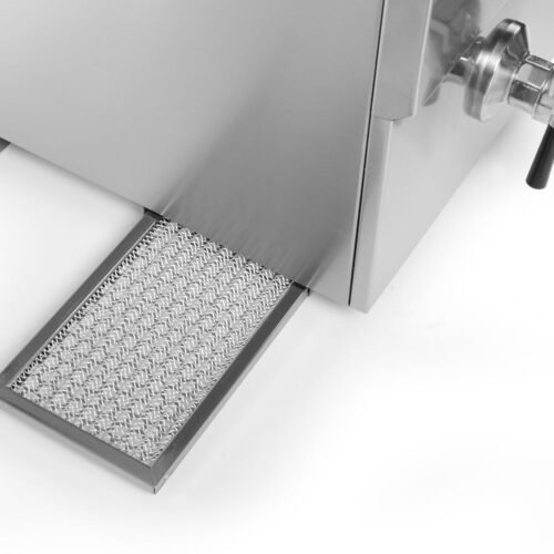 Indukcinė gruzdintuvė su išleidimo čiaupu, 8 l, HENDI, 8L, Šviesiai pilkas, 230V/3500W, 288x619x(H)408mm