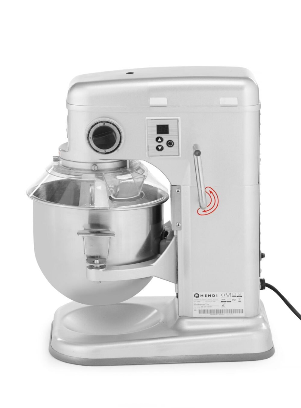 Planetarinis maišytuvas, HENDI, Kitchen Line, 7L, Sidabro, 220-240V/650W, 317x440x(H)490mm