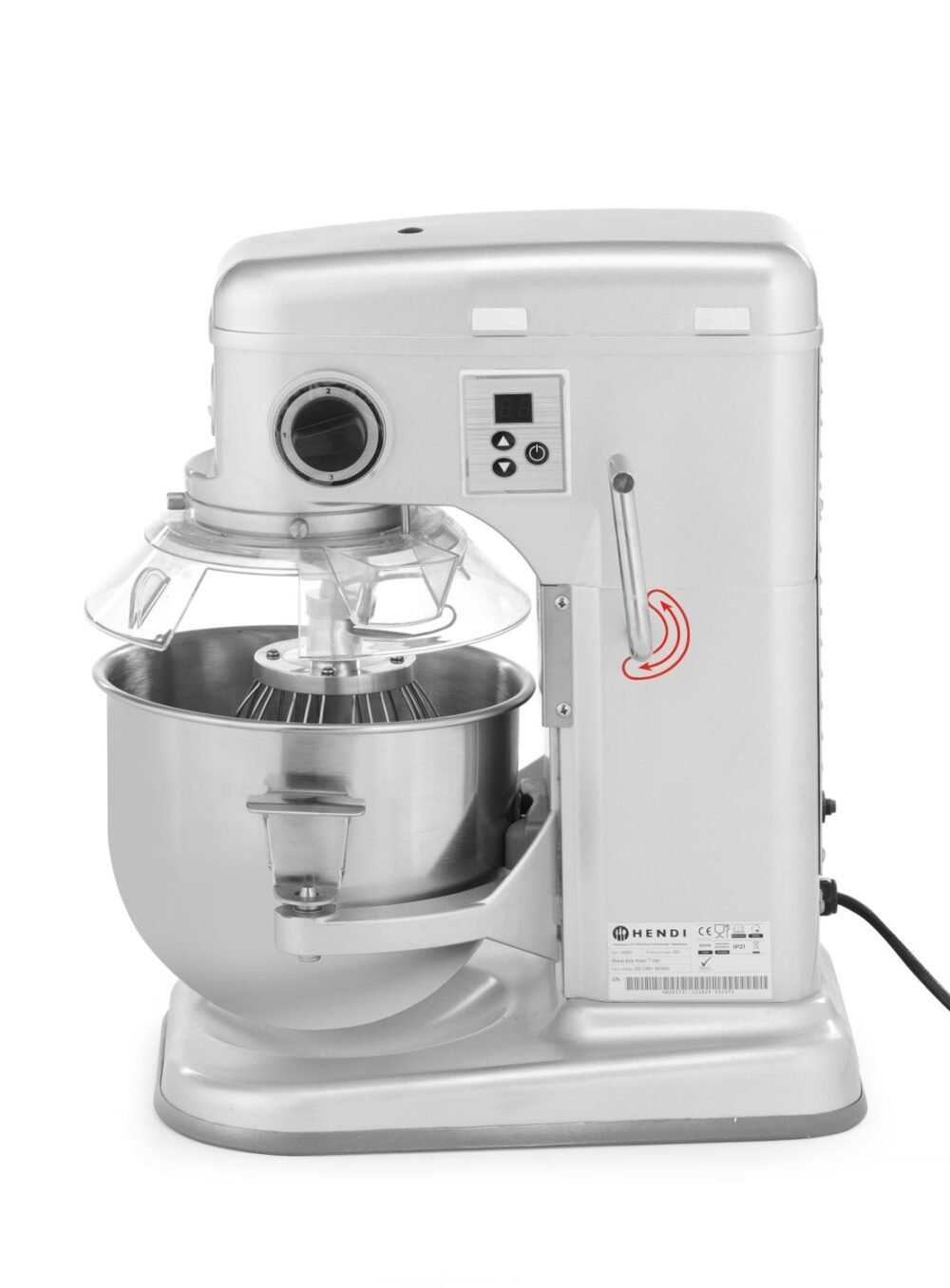 Planetarinis maišytuvas, HENDI, Kitchen Line, 7L, Sidabro, 220-240V/650W, 317x440x(H)490mm