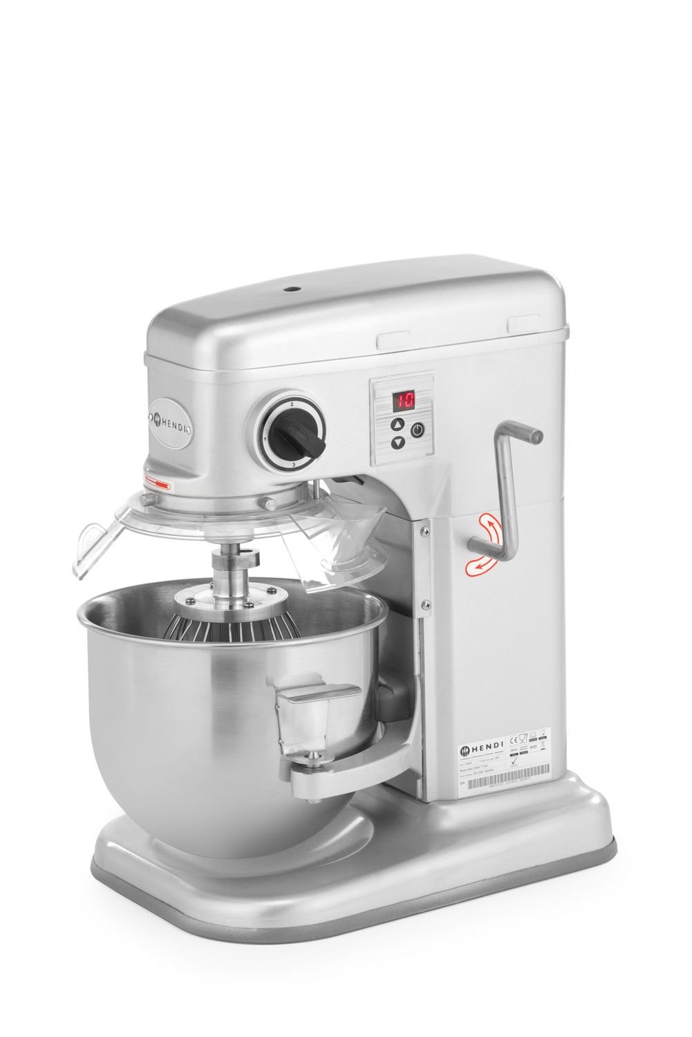 Planetarinis maišytuvas, HENDI, Kitchen Line, 7L, Sidabro, 220-240V/650W, 317x440x(H)490mm