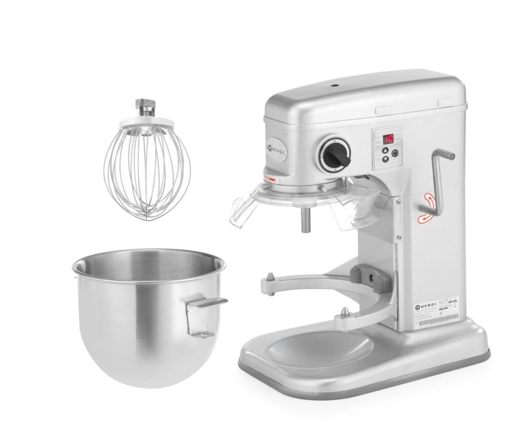 Planetarinis maišytuvas, HENDI, Kitchen Line, 7L, Sidabro, 220-240V/650W, 317x440x(H)490mm