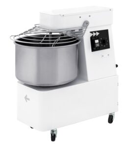 Spiralinė tešlos maišyklė su įtvirtintu dubeniu, 2 greičiai, 32 l, Prismafood, 88 kg/h, 32L, 400V/1700W, 435x750x(H)810mm