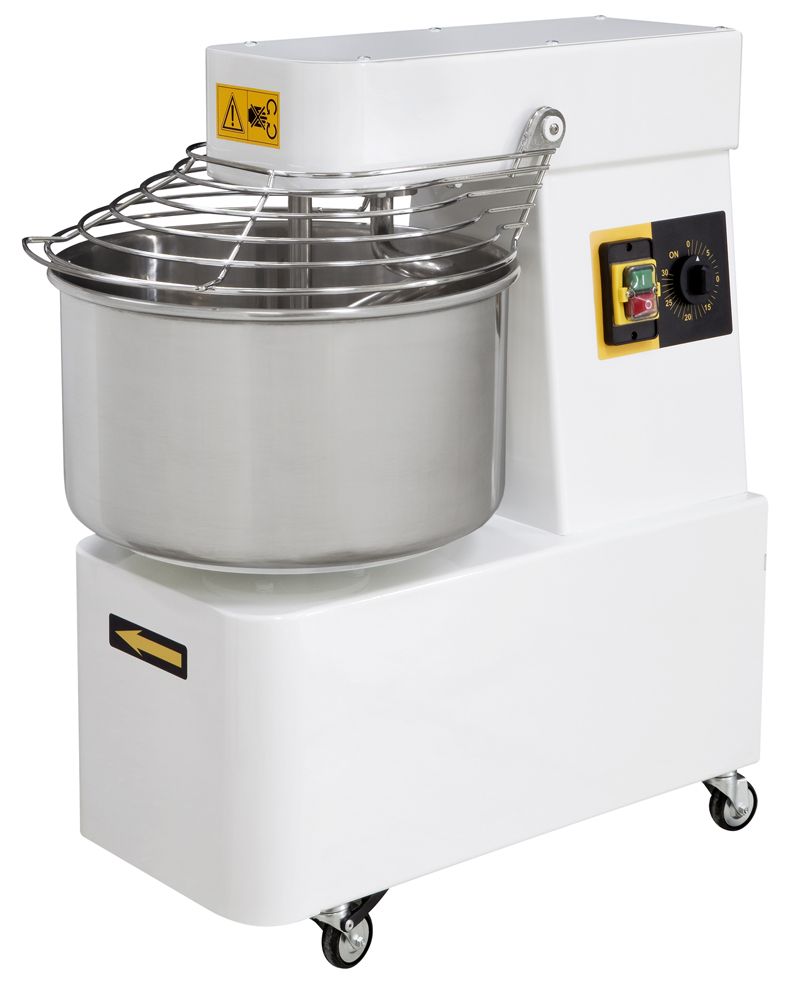 Spiralinė tešlos maišyklė su įtvirtintu dubeniu, 2 greičiai, 48 l, HENDI, 128 kg/val., 48L, 400V/2200W, 480x805x(H)850mm