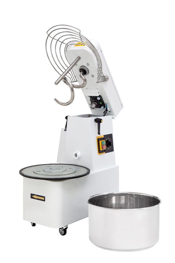Spiralinė tešlos maišyklė su nuimamu dubeniu, 2 greičiai, 32 l, Prismafood, 88 kg/h, 32L, 400V/1700W, 435x750x(H)810mm