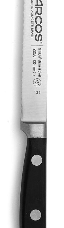 Pomidorų peilis, ÓPERA serija, Arcos, Juodas, (L)228mm