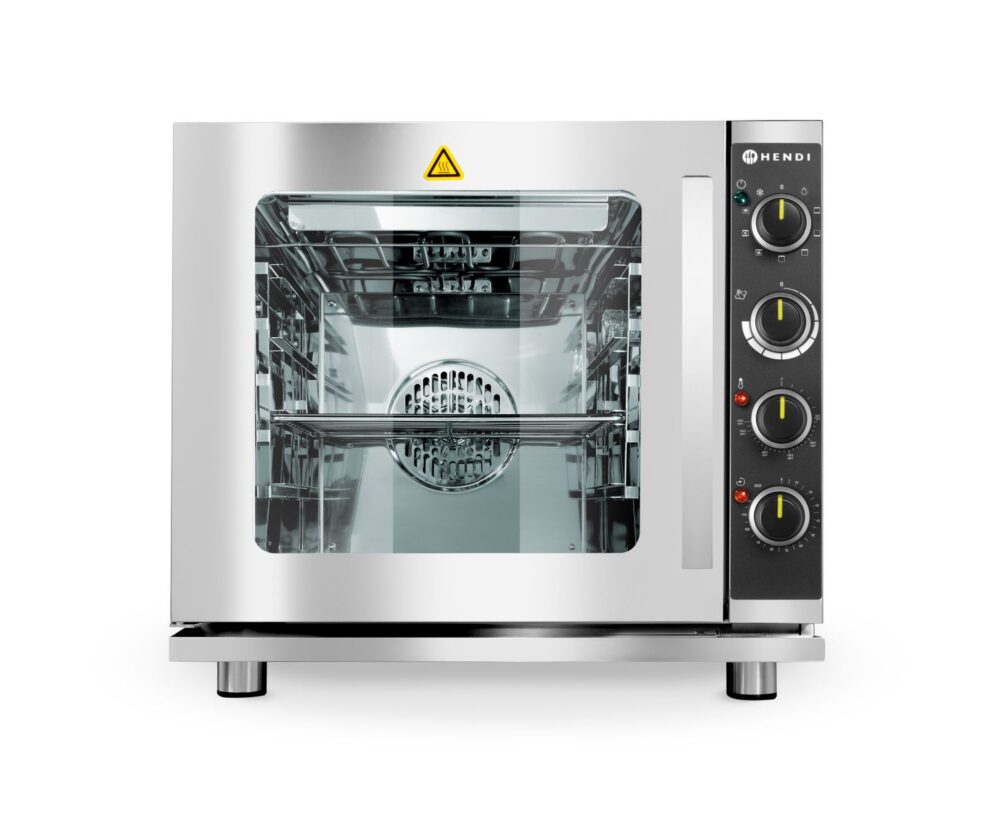 Konvekcinė garų krosnelė su griliu 4x GN 2/3, HENDI, Šviesiai pilkas, 230V/3000W, 625x585x(H)590mm