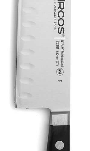 Santoku peilis su „Granton“ kraštu, ÓPERA serija, Arcos, Juodas, (L)303mm
