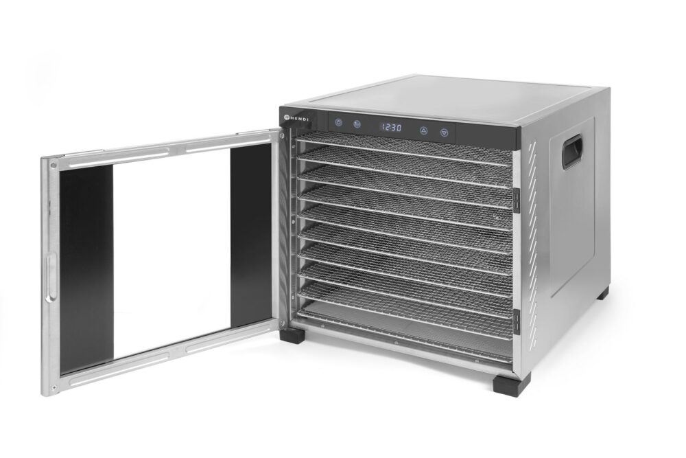 Maisto produktų džiovintuvas „Profi Line“, HENDI, Profi Line, 10 lentynų, 230V/1000W, 430x550x(H)416mm