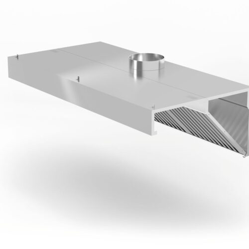 Sieninis įstrižas gartraukio gaubtas, HENDI, Profi Line, su LED apšvietimu, 1200x700x(H)450mm