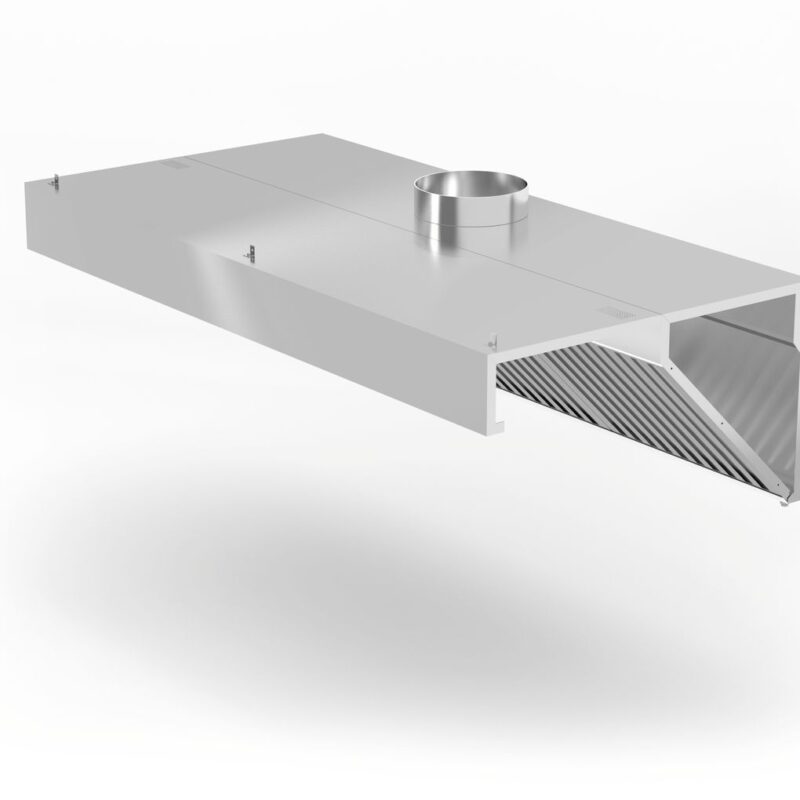 Sieninis įstrižas gartraukio gaubtas, HENDI, Profi Line, su LED apšvietimu, 1200x700x(H)450mm