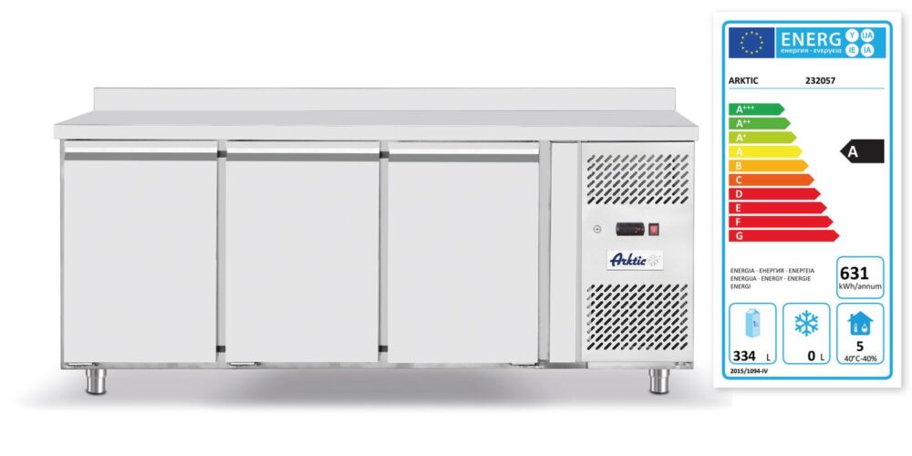Šaldomasis stalas, 3 durys 420L, Arktic, Profi Line, GN 1/1, 420L, 230V/400W, 1795x700x(H)879mm