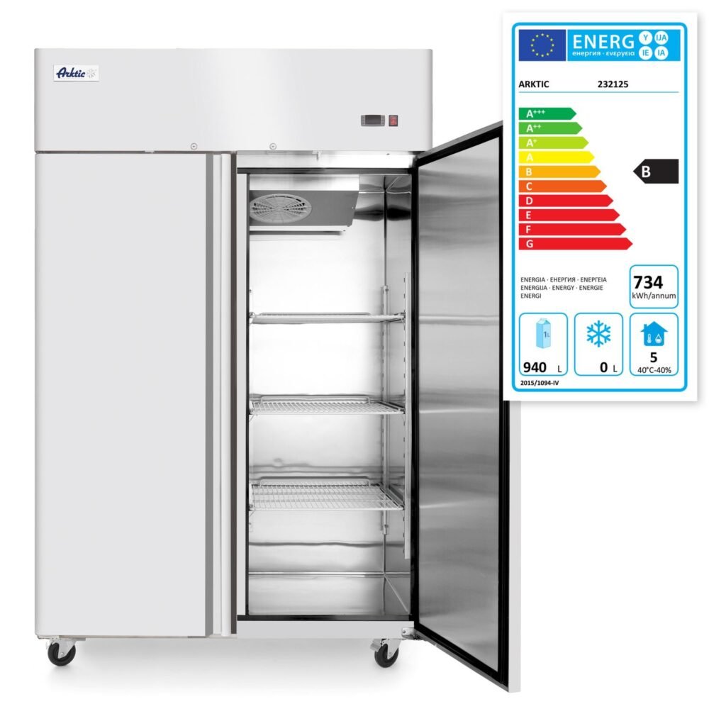 232125_EL 2 durų 1240 l talpos šaldytuvas Profi Line, Arktic, Profi Line, GN 2/1, 940L, 230V/350W, 1314x800x(H)2082mm