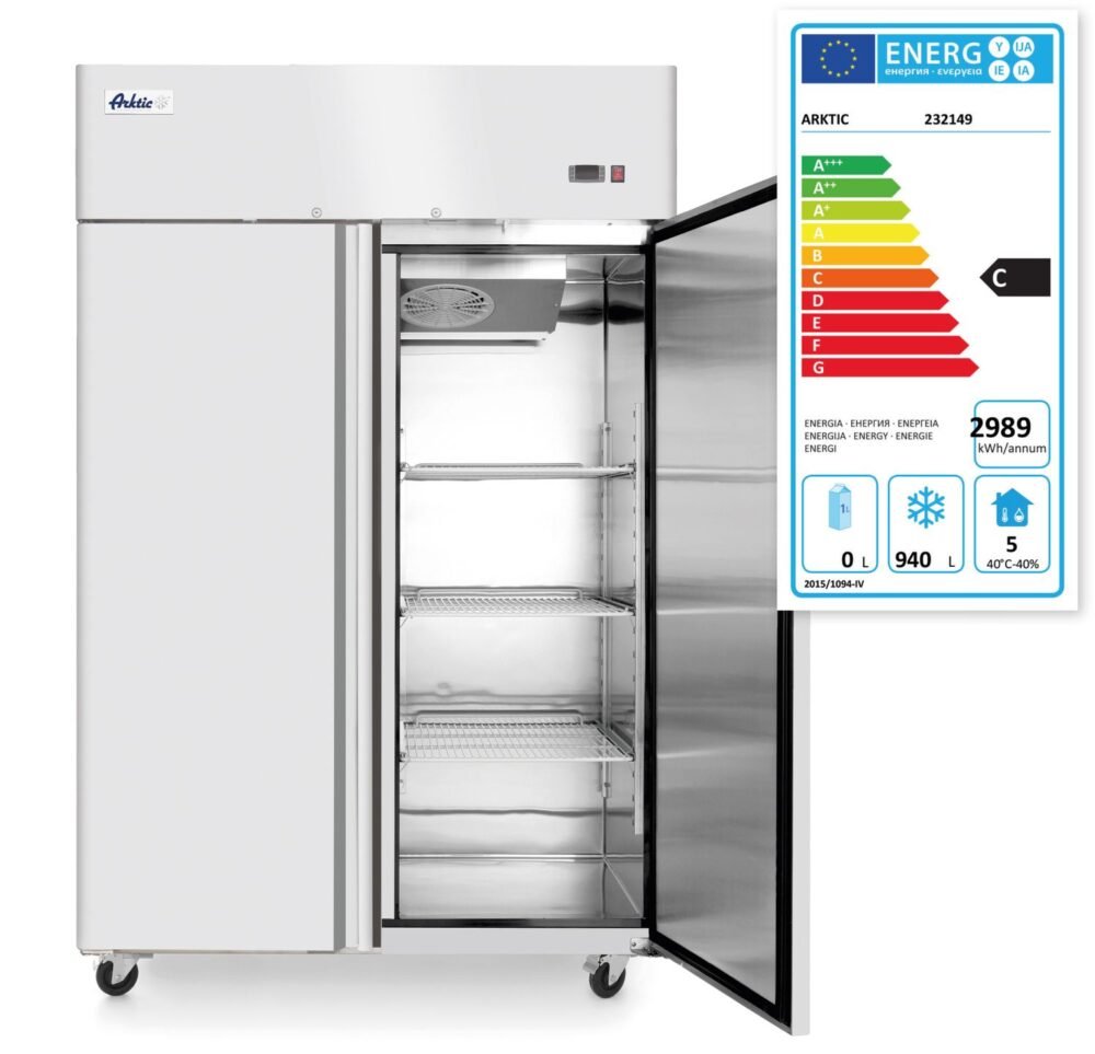 232149_EL 2 durų šaldymo spinta, 1240 l, Arktic, Profi Line, GN 2/1, 230V/980W, 1314x800x(H)2082mm
