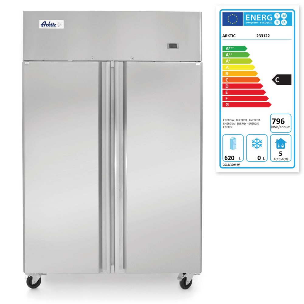 Šaldytuvas su 2 durimis 900 l, Arktic, Profi Line, 230V/450W, 1200x740x(H)1950mm