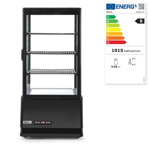 Šaldymo vitrina, 78 l, Arktic, juoda, 230V/170W, 444x397x(H)940mm
