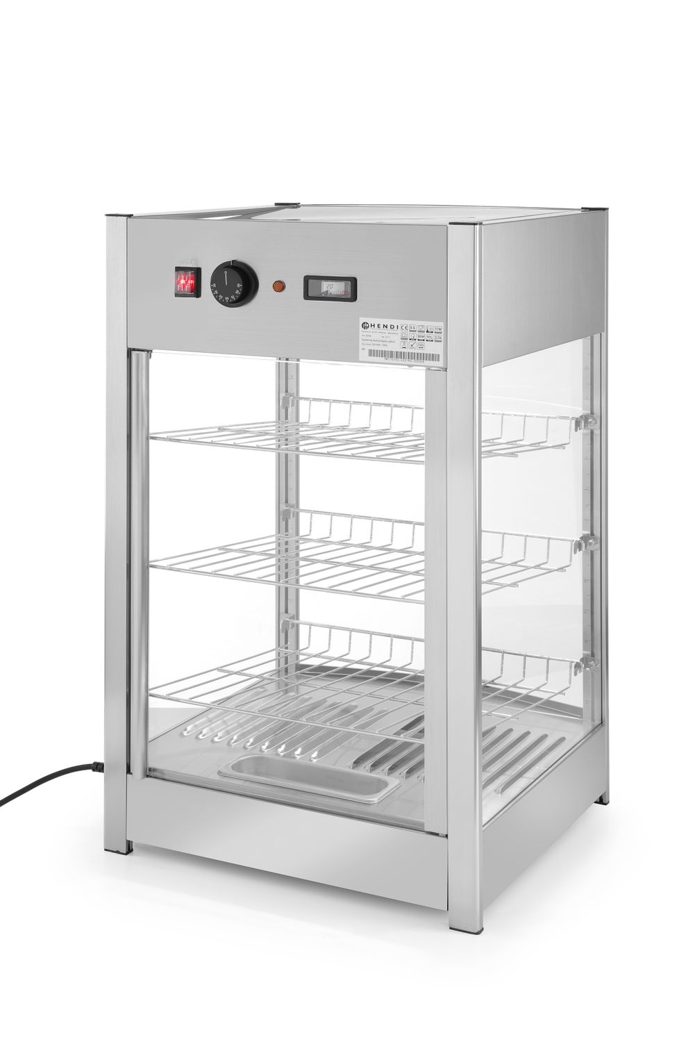 Stalinė šildymo vitrina, HENDI, 97 litrai, 230V/800W, 460x467x(H)785mm