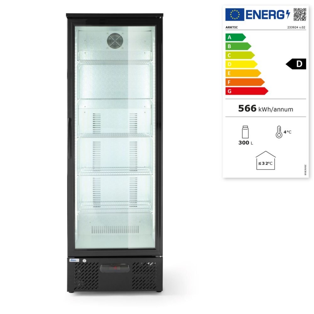 Vienerių durų baro šaldytuvas, Arktic, 243L, Juodas, 220-240V/195W, 600x530x(H)1820mm