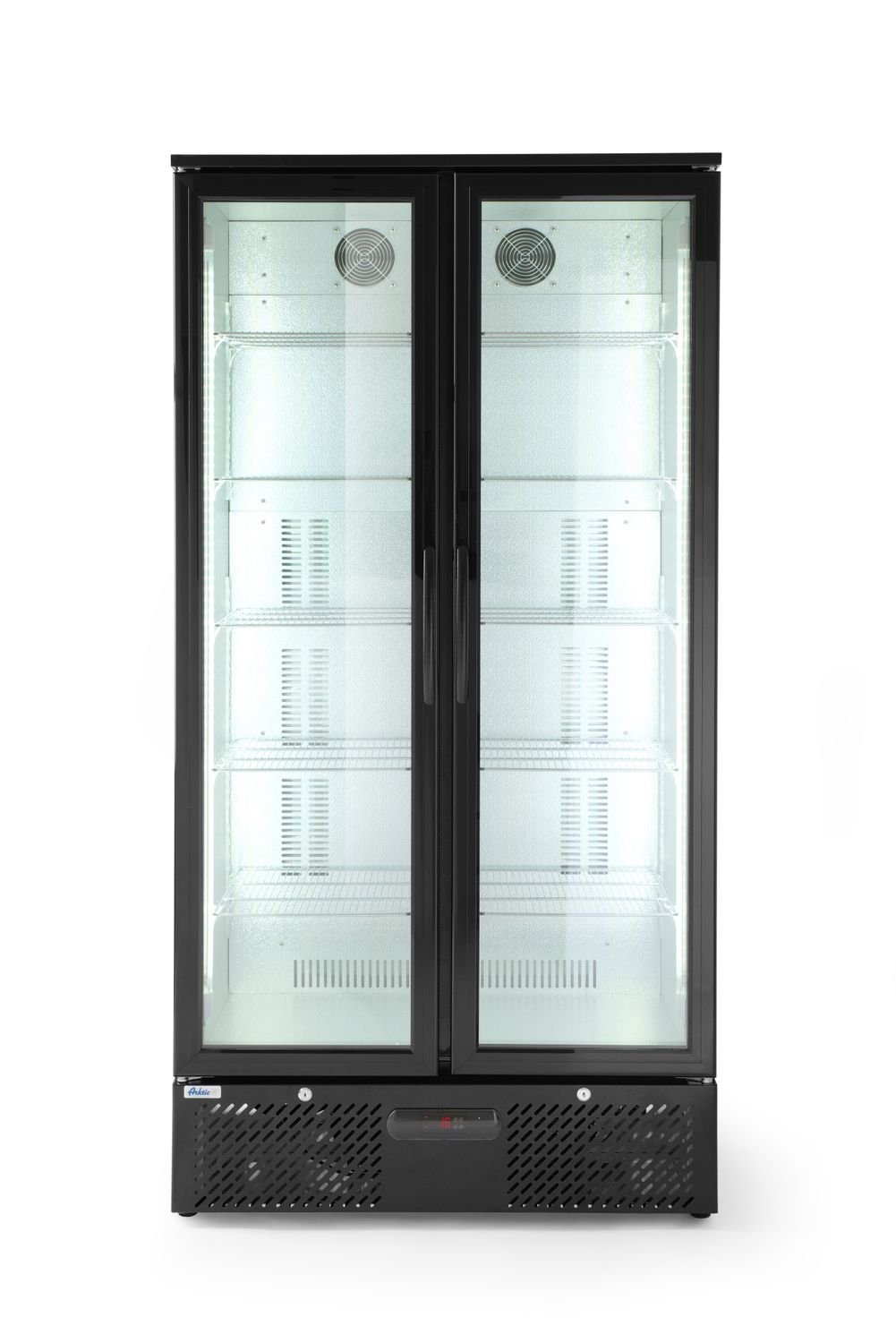 Dvejų durų baro šaldytuvas, Arktic, 384L, Juodas, 220-240V/365W, 900x530x(H)1820mm