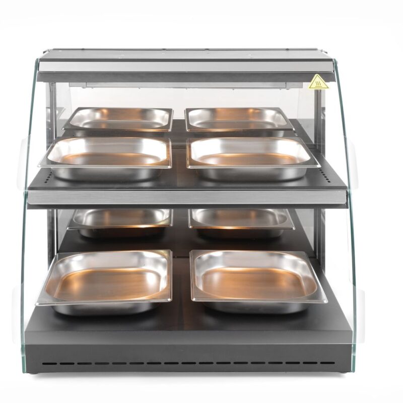 Stalinė kvarcinė šildymo vitrina, HENDI, dviejų lygių, 230V/560W, 650x485x(H)630mm