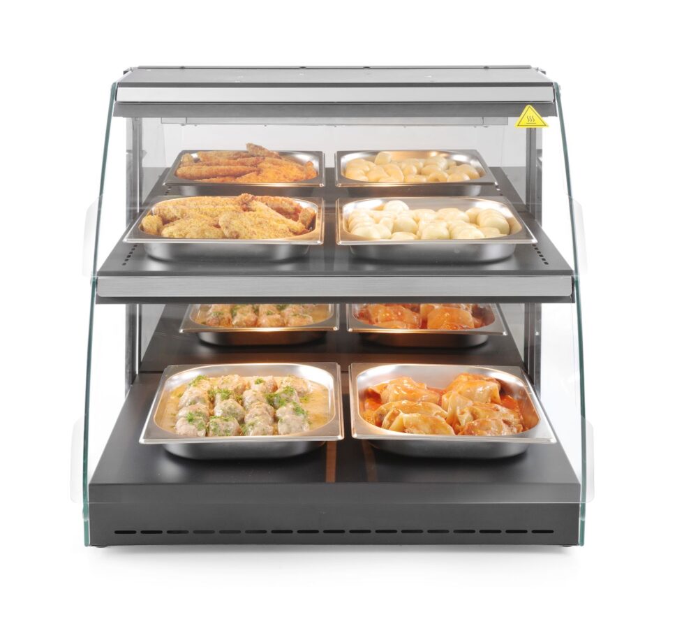 Stalinė kvarcinė šildymo vitrina, HENDI, dviejų lygių, 230V/560W, 650x485x(H)630mm